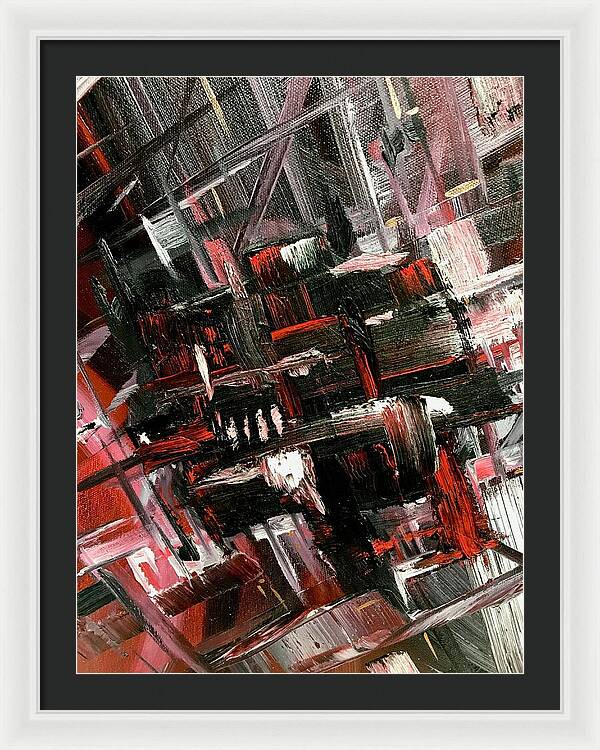Red Ice 3 - Framed Print