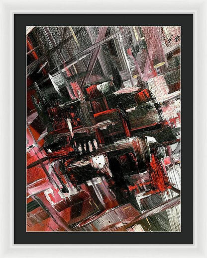 Red Ice 3 - Framed Print