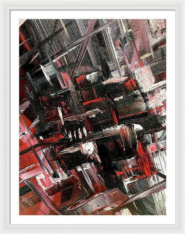 Red Ice 3 - Framed Print