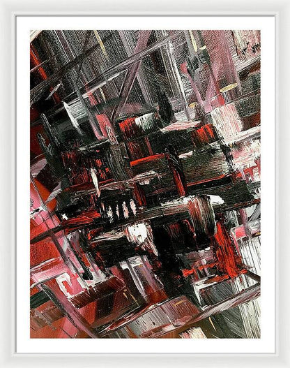Red Ice 3 - Framed Print