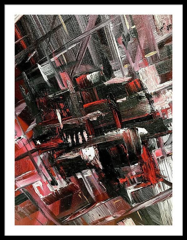 Red Ice 3 - Framed Print