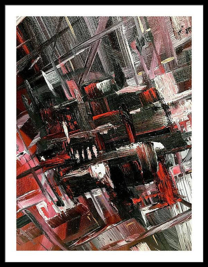 Red Ice 3 - Framed Print