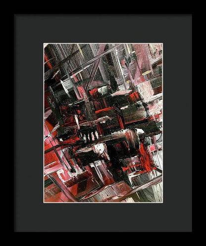 Red Ice 3 - Framed Print