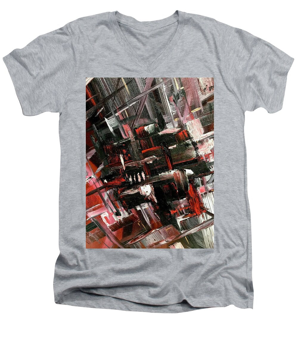 Red Ice 3 - Men's V-Neck T-Shirt