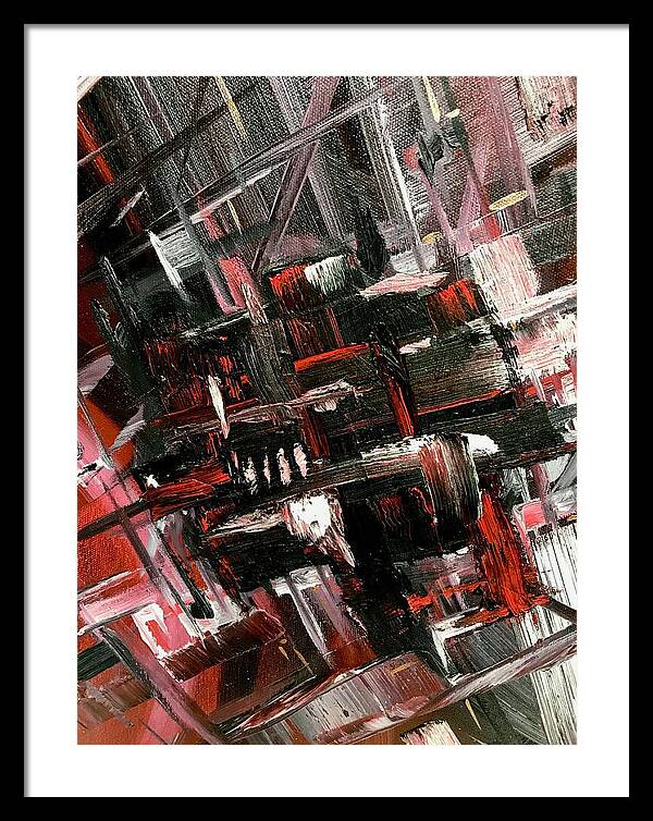 Red Ice 3 - Framed Print