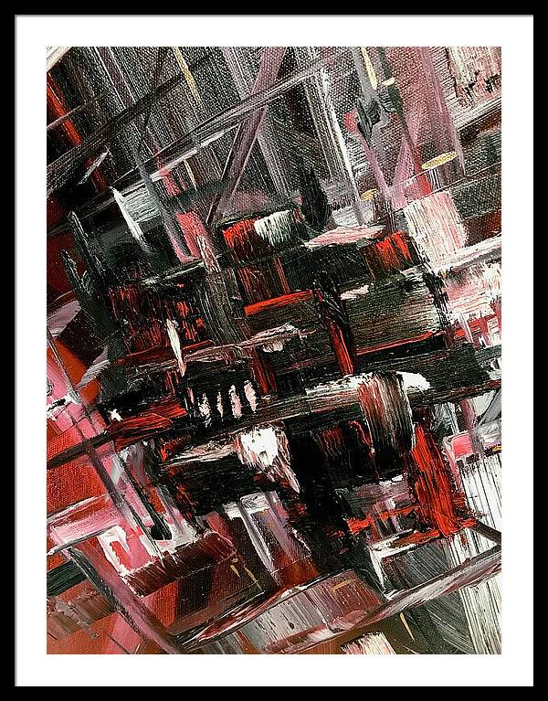 Red Ice 3 - Framed Print
