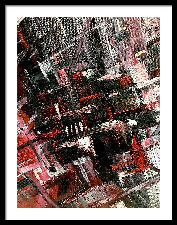 Red Ice 3 - Framed Print