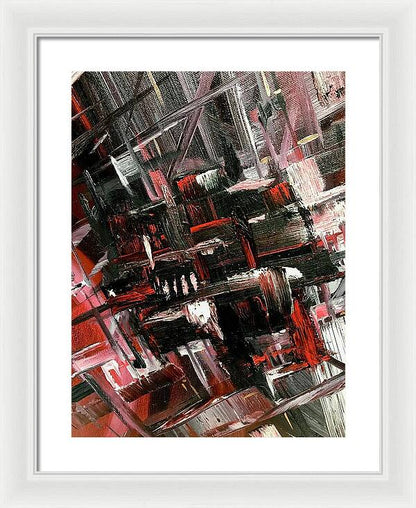 Red Ice 3 - Framed Print