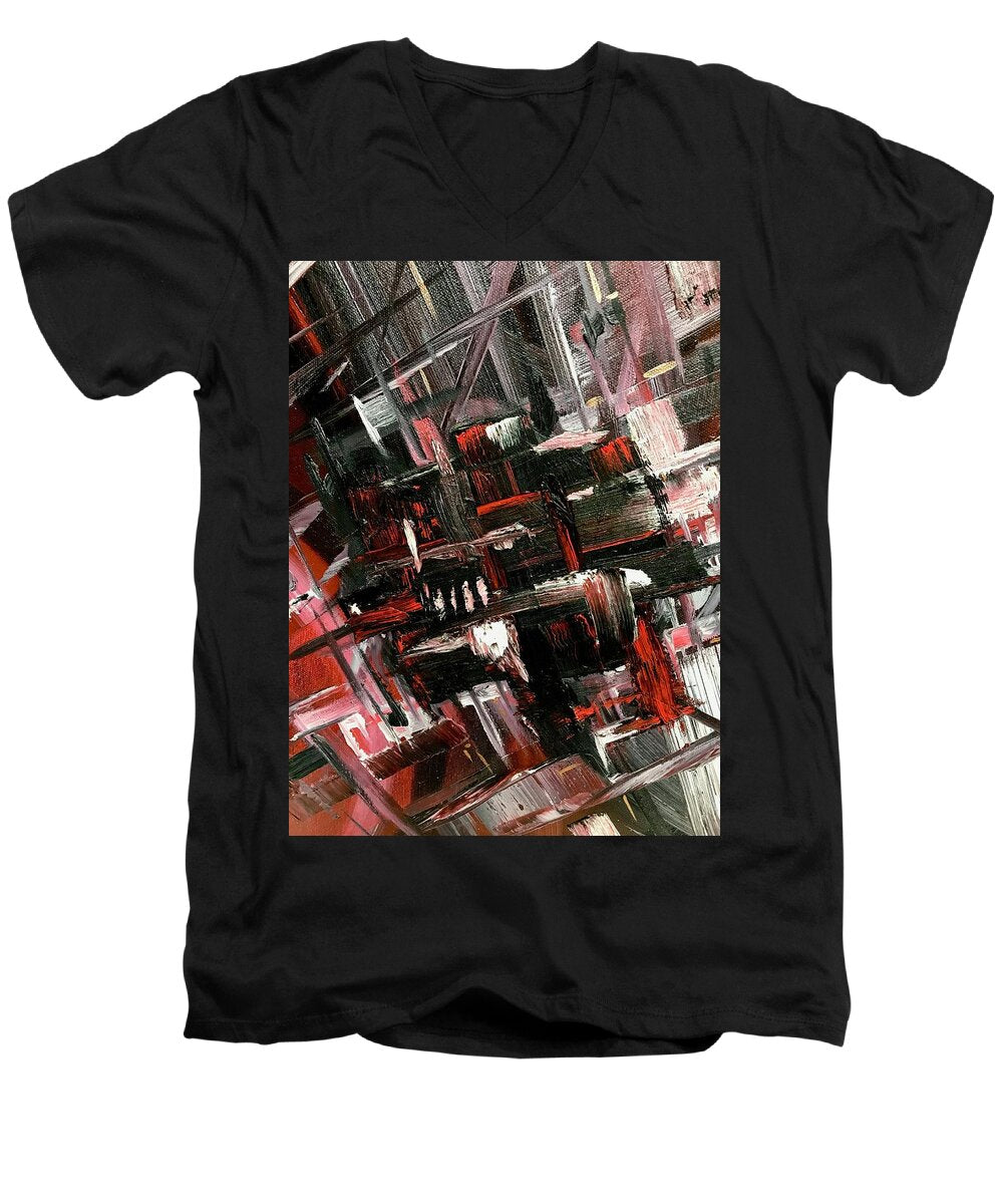 Red Ice 3 - Men's V-Neck T-Shirt