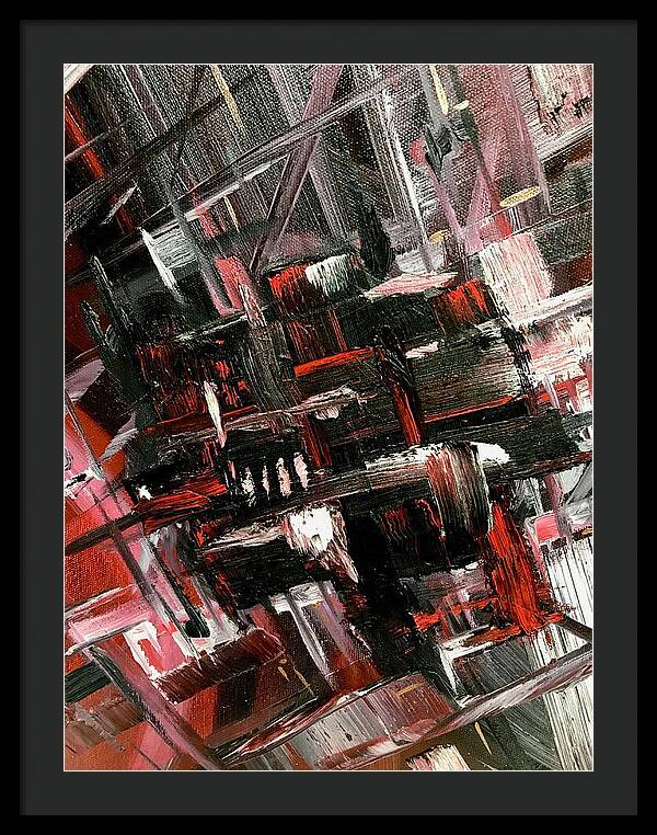 Red Ice 3 - Framed Print