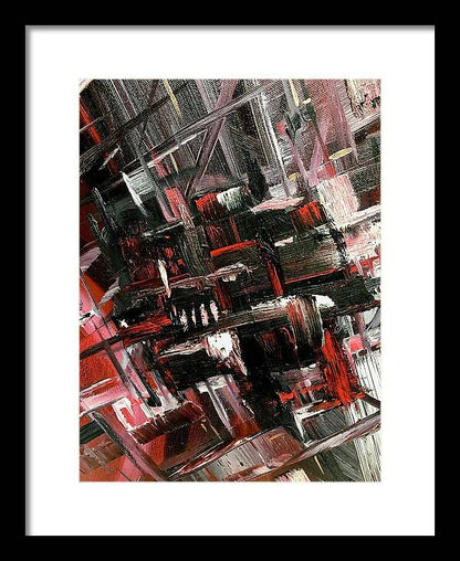 Red Ice 3 - Framed Print
