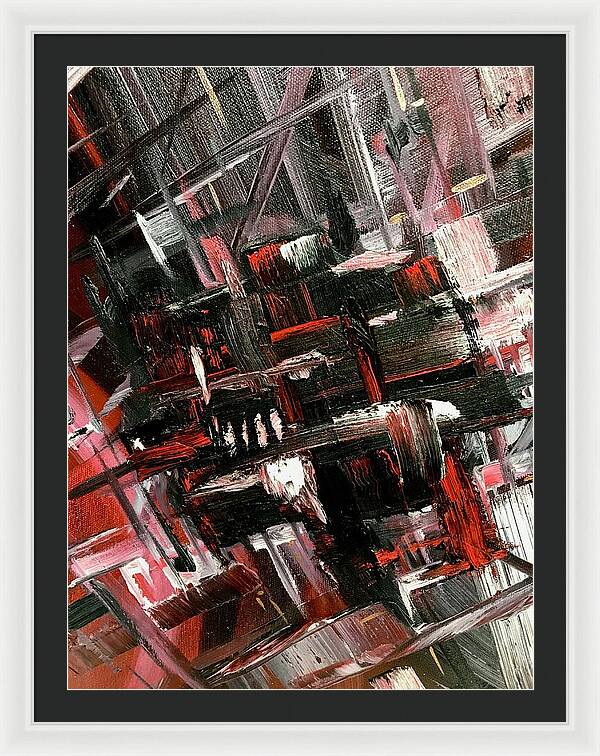 Red Ice 3 - Framed Print