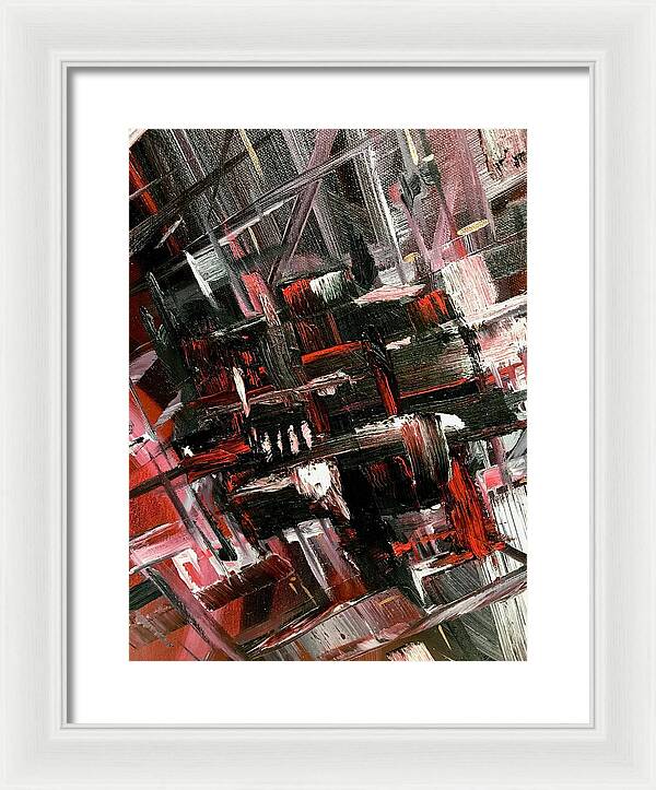 Red Ice 3 - Framed Print