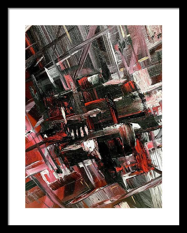 Red Ice 3 - Framed Print