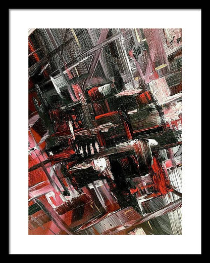 Red Ice 3 - Framed Print