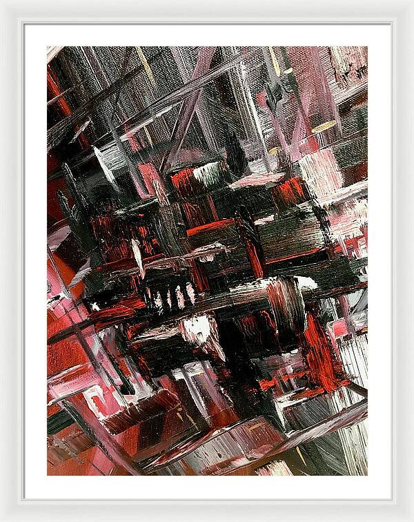 Red Ice 3 - Framed Print