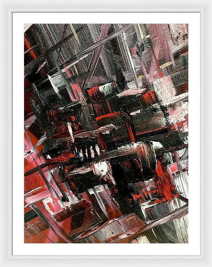 Red Ice 3 - Framed Print