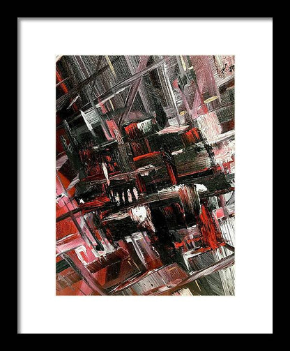 Red Ice 3 - Framed Print