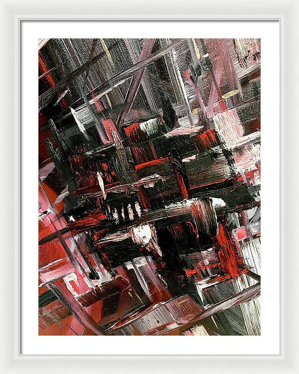 Red Ice 3 - Framed Print