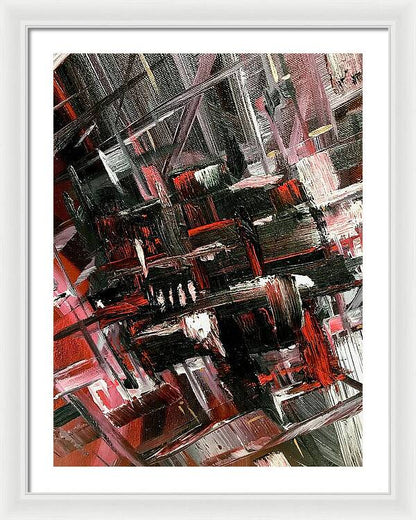 Red Ice 3 - Framed Print