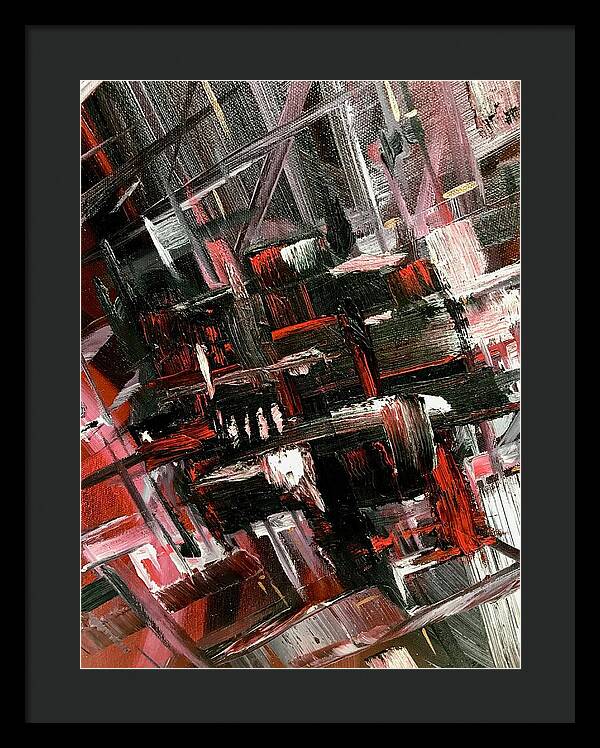 Red Ice 3 - Framed Print