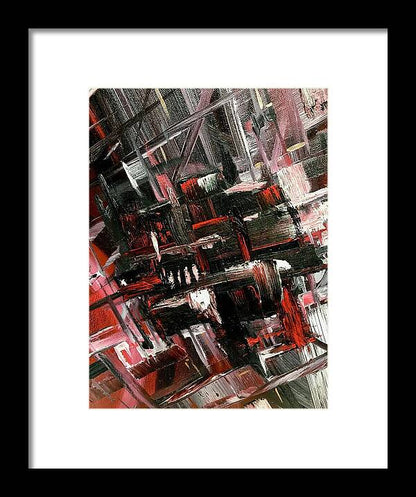 Red Ice 3 - Framed Print