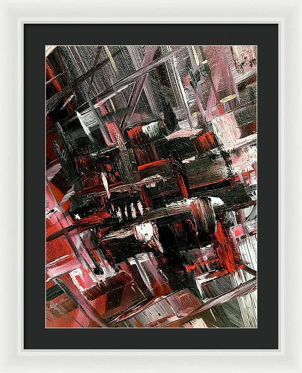 Red Ice 3 - Framed Print