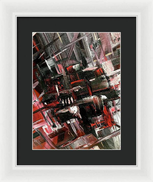 Red Ice 3 - Framed Print