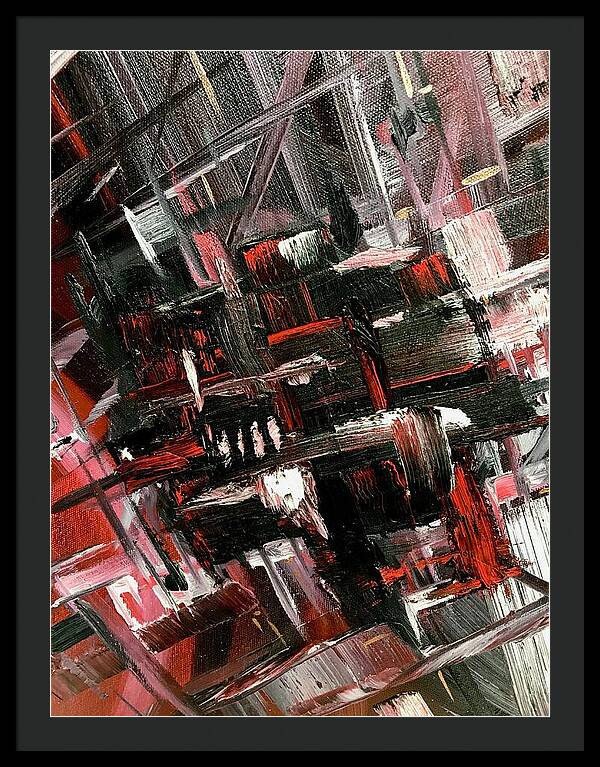 Red Ice 3 - Framed Print