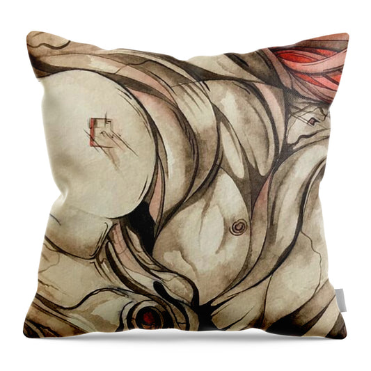 Stone Horse - Throw Pillow