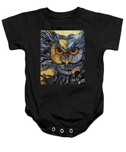 Un Great Horned Owl - Baby Onesie