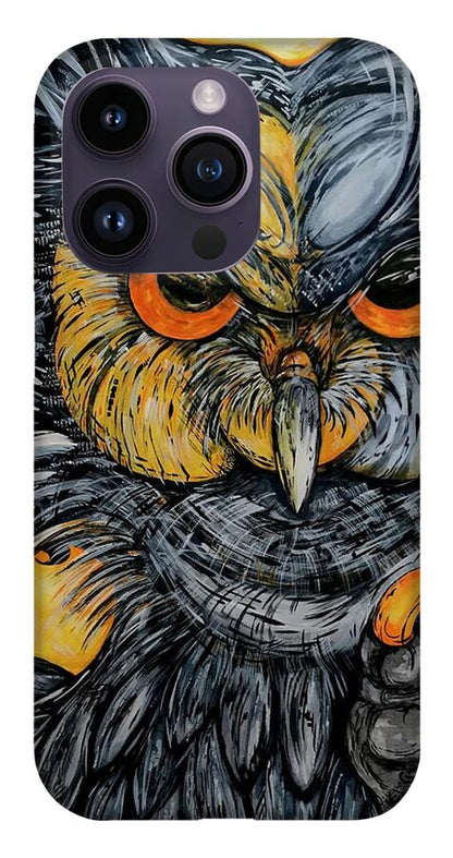 Un Great Horned Owl - Phone Case