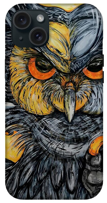 Un Great Horned Owl - Phone Case