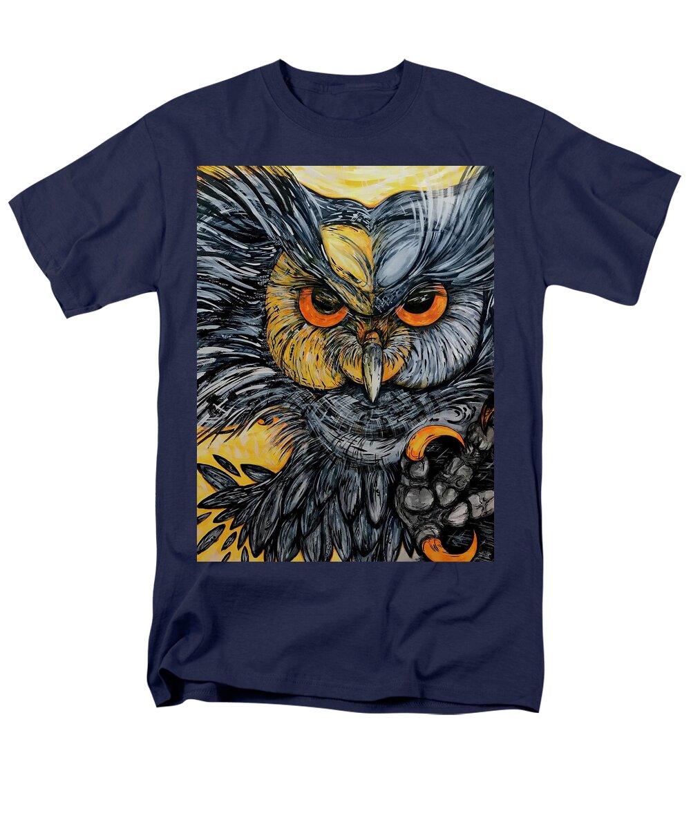 Un Great Horned Owl - Men's T-Shirt  (Regular Fit)