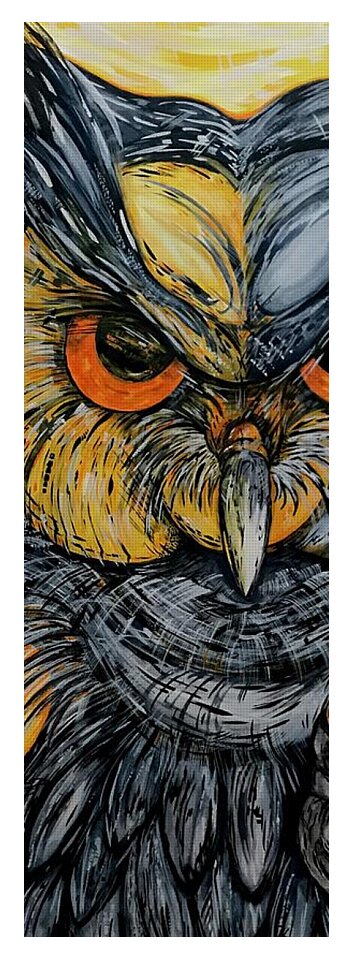 Un Great Horned Owl - Yoga Mat