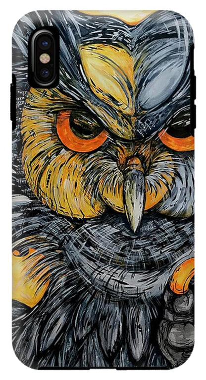 Un Great Horned Owl - Phone Case