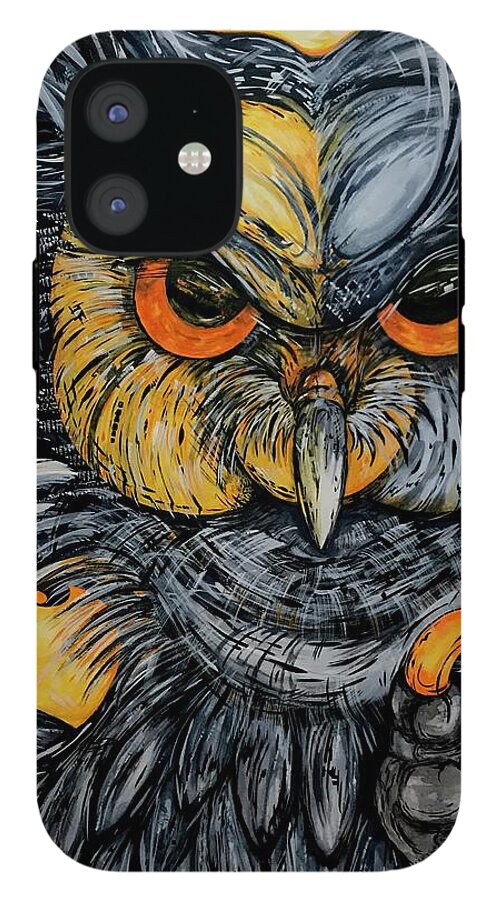 Un Great Horned Owl - Phone Case