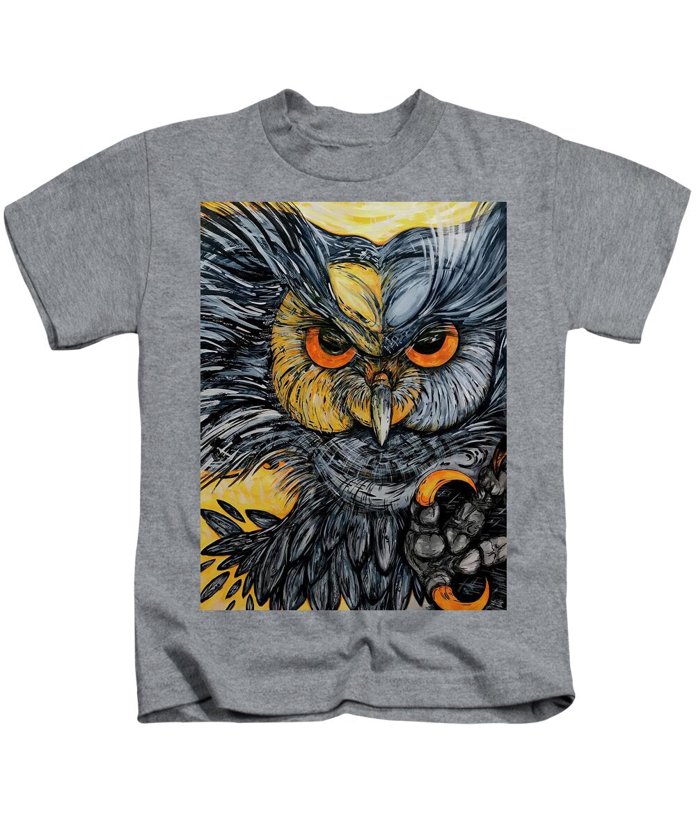 Un Great Horned Owl - Kids T-Shirt