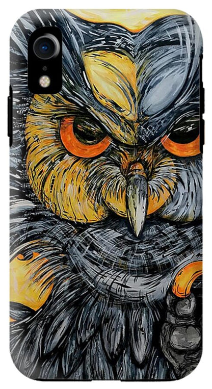 Un Great Horned Owl - Phone Case