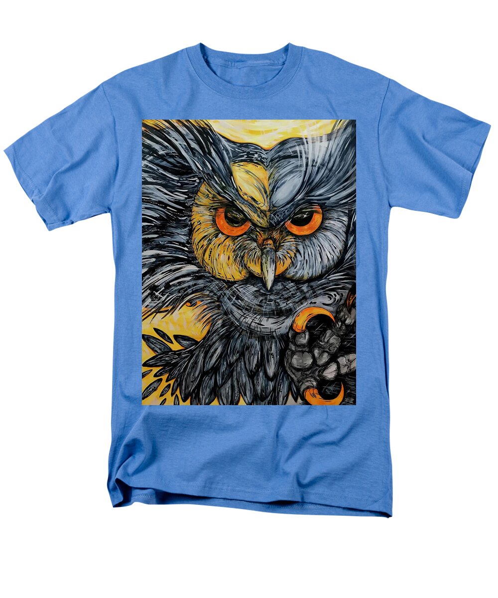 Un Great Horned Owl - Men's T-Shirt  (Regular Fit)