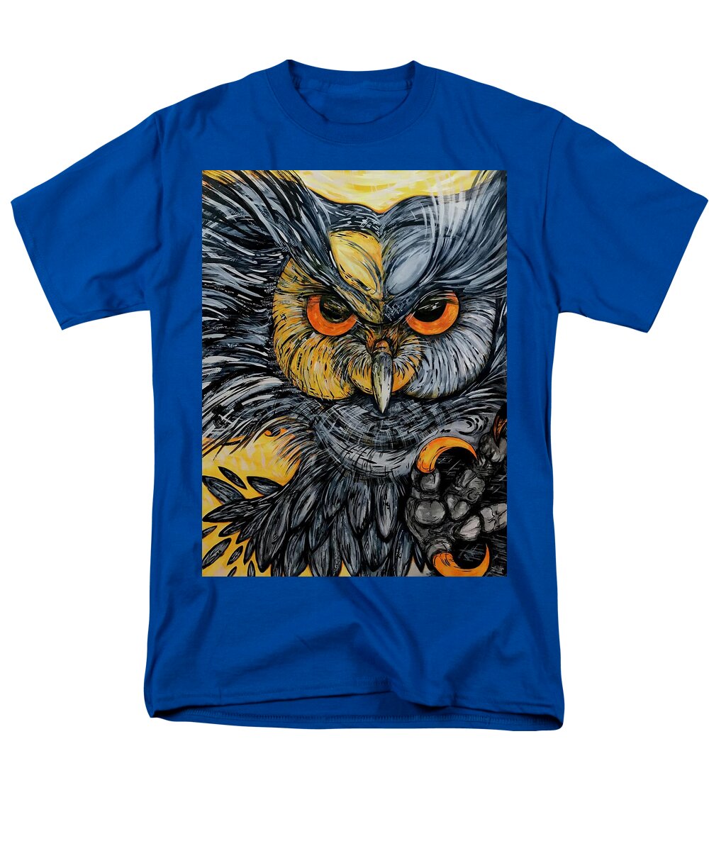 Un Great Horned Owl - Men's T-Shirt  (Regular Fit)