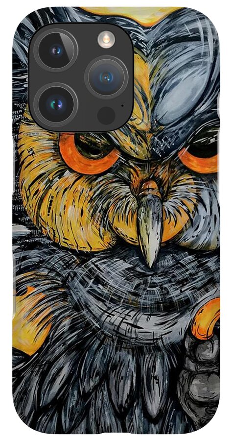 Un Great Horned Owl - Phone Case