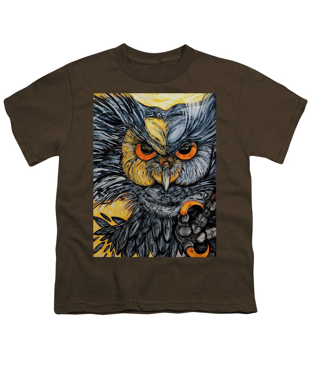 Un Great Horned Owl - Youth T-Shirt