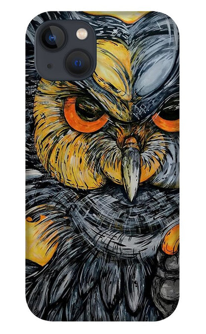 Un Great Horned Owl - Phone Case