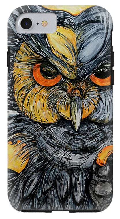 Un Great Horned Owl - Phone Case