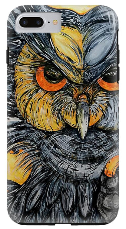 Un Great Horned Owl - Phone Case