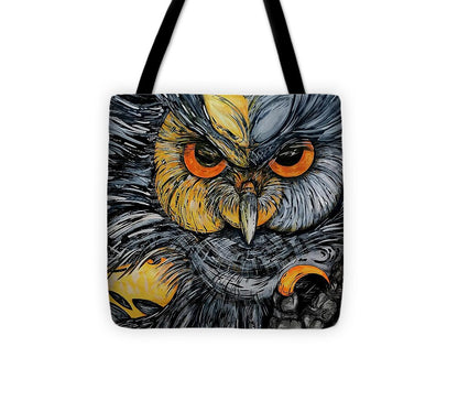 Un Great Horned Owl - Tote Bag
