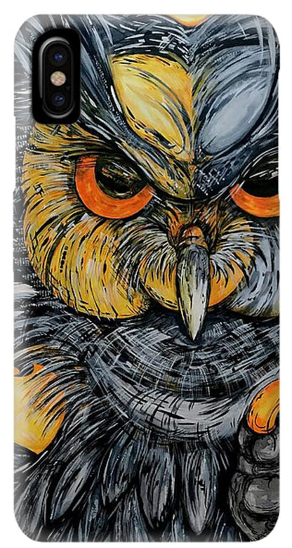 Un Great Horned Owl - Phone Case