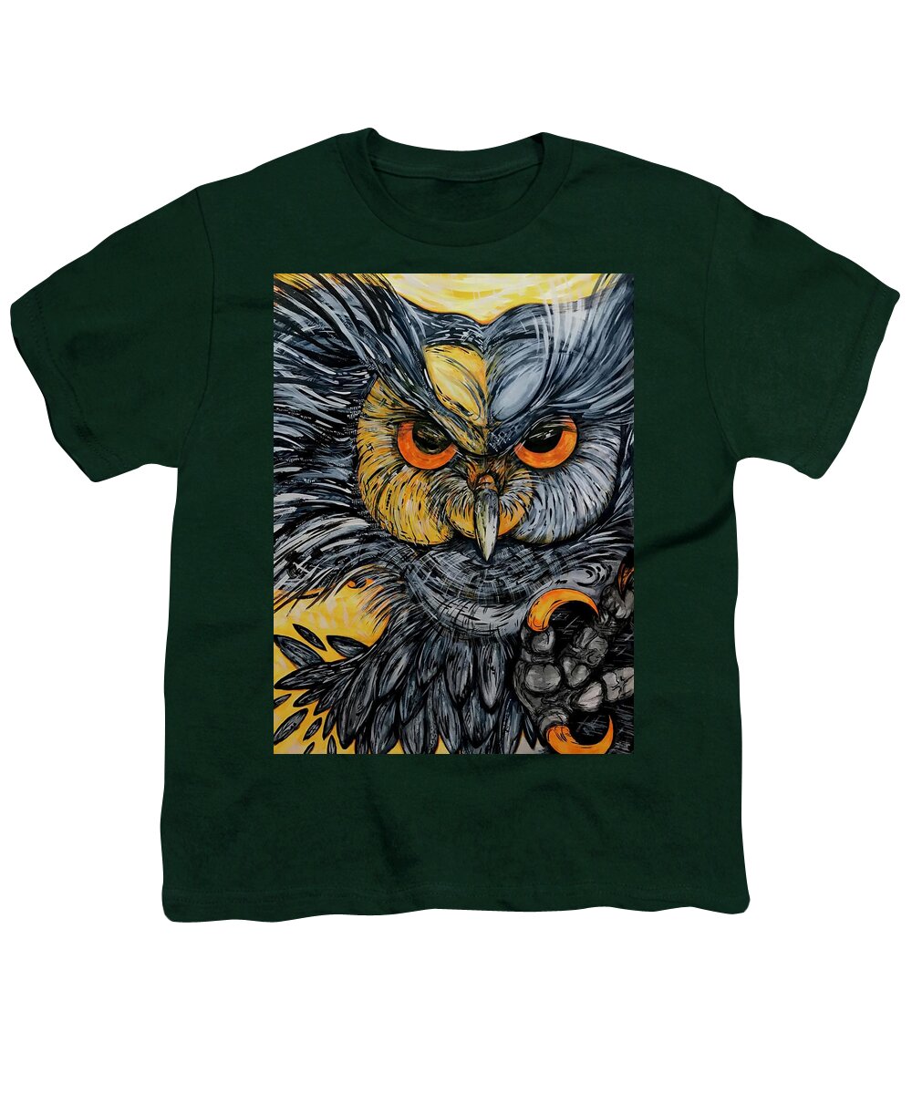 Un Great Horned Owl - Youth T-Shirt