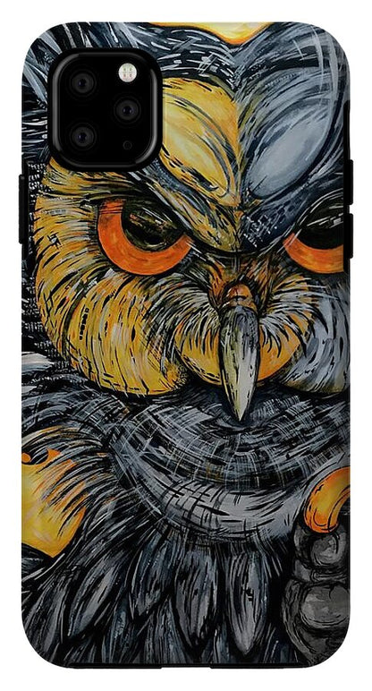 Un Great Horned Owl - Phone Case